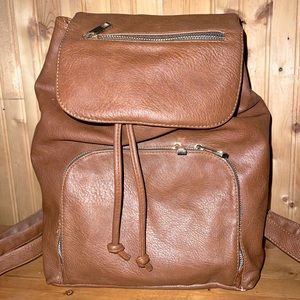 Brown Leather Aldo Backpack